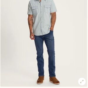 TECOVAS Slim Men's Medium Blue Jeans - 32"x30”